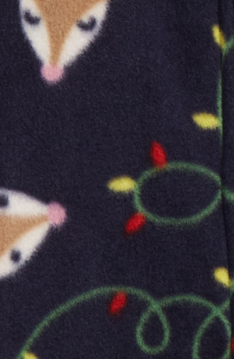 Nordstrom Fleece Footed One-Piece Pajamas, Alternate, color, 