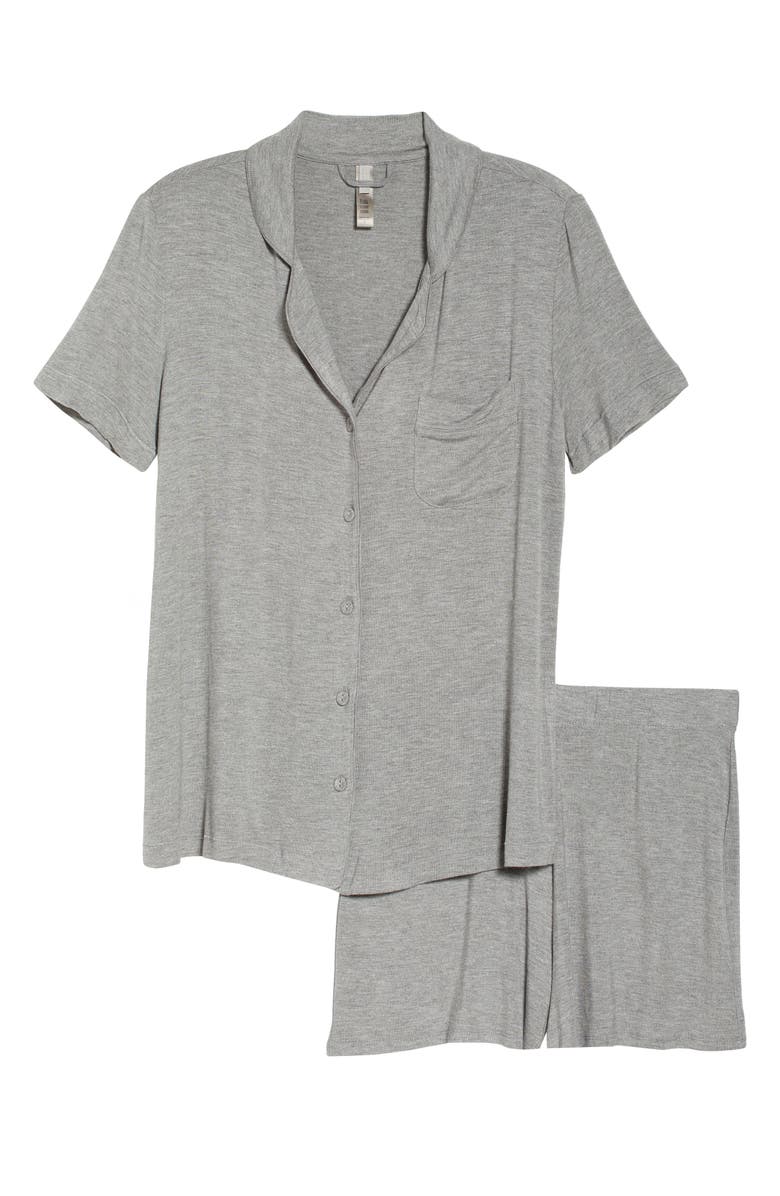 SKIMS Heathered Short Pajamas, Alternate, color,