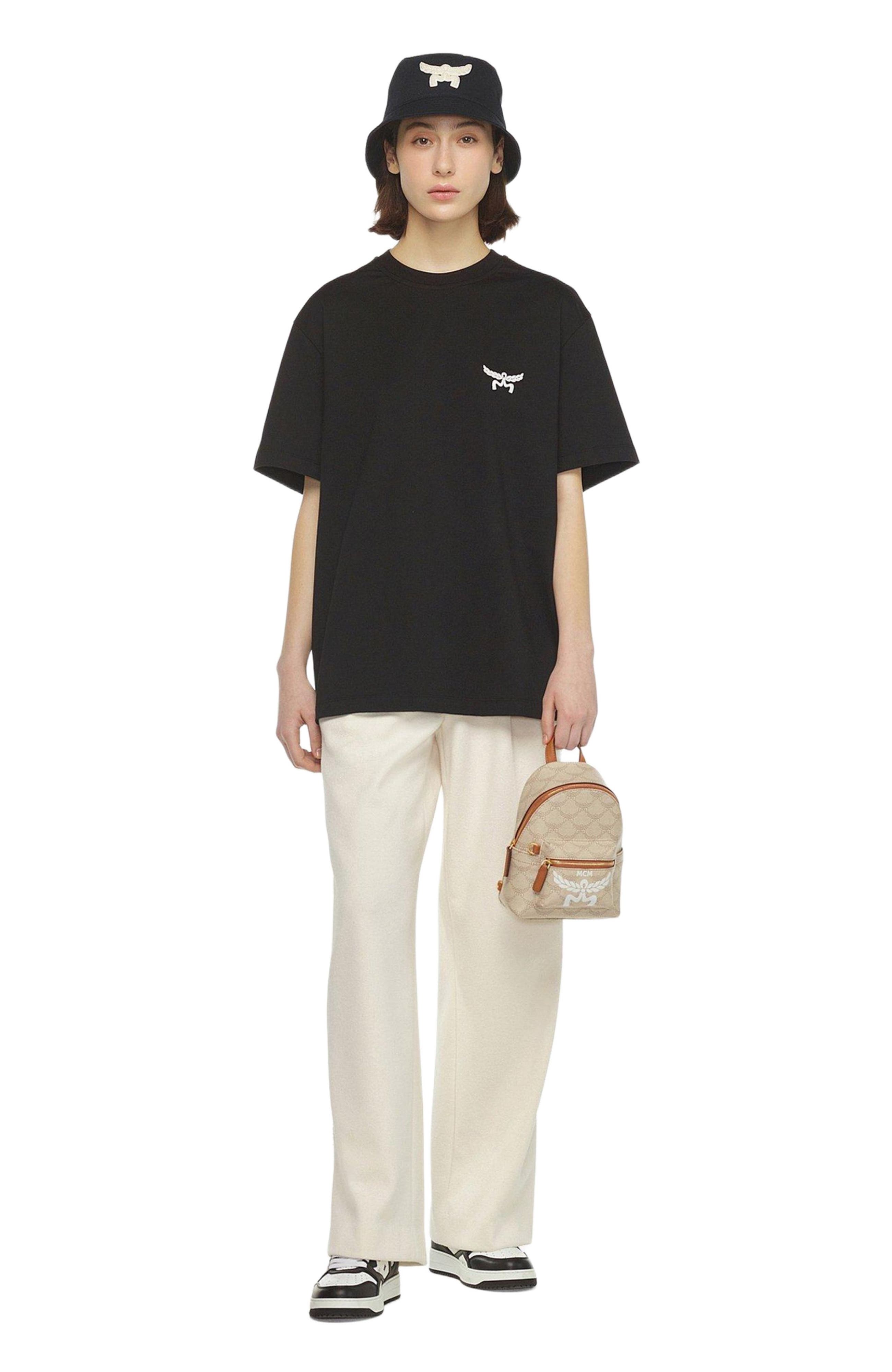 MCM Stark Bebe Boo Backpack in Lauretos, Alternate, color, 