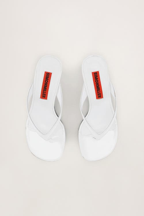 Simonmiller Beep Thong Sandal In White