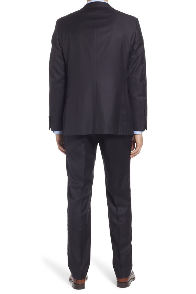 Infinity Classic Fit Solid Wool Suit, Alternate, color, NAVY