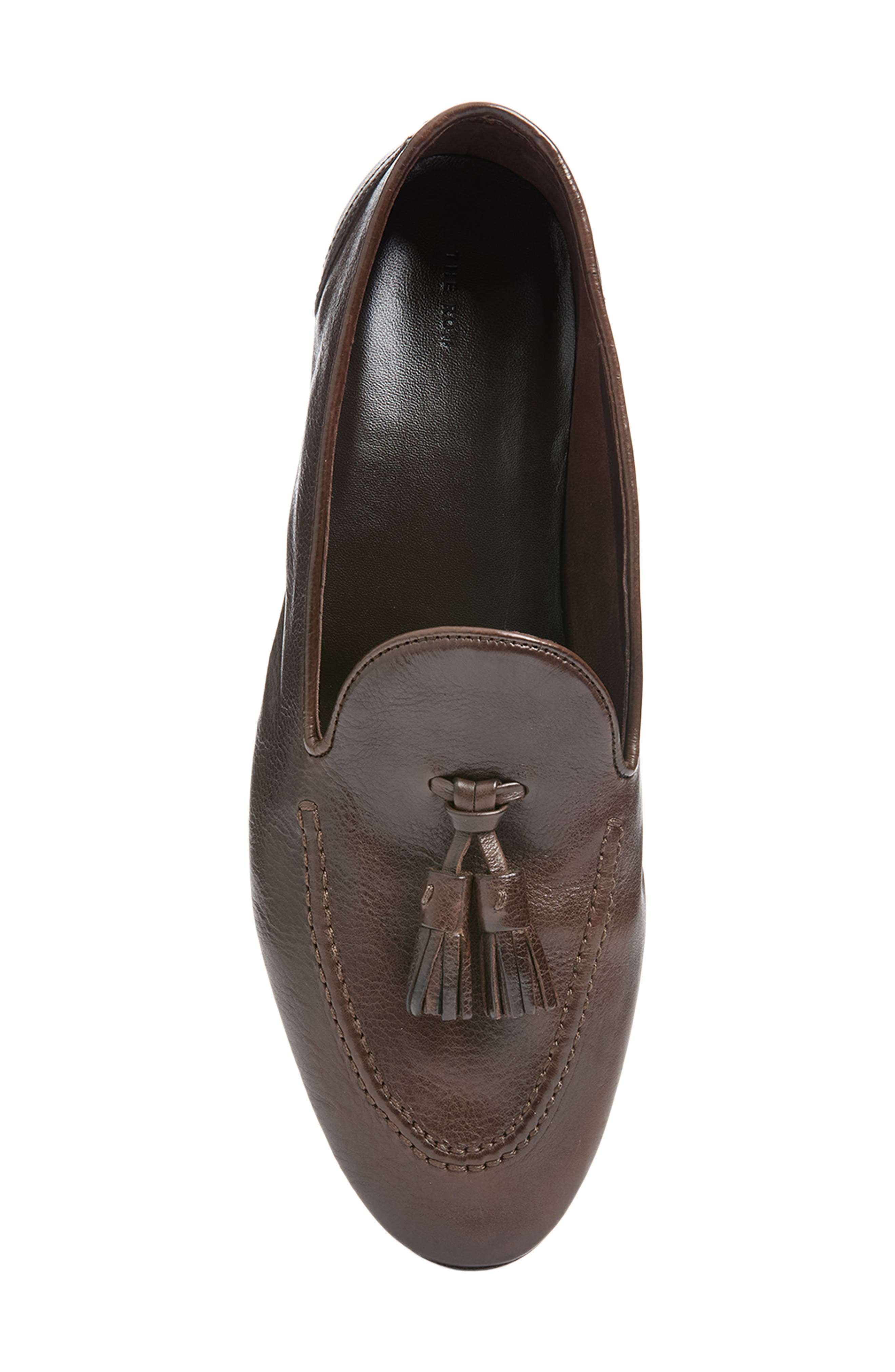 Caden Leather Loafer, Alternate, color, DEEP BROWN