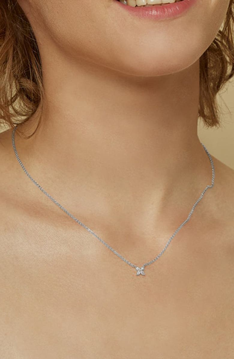 Bearfruit Jewelry 14k Gold Plated Alexa Necklace Dainty Trendy Minimal Gift, Alternate, color, Silver