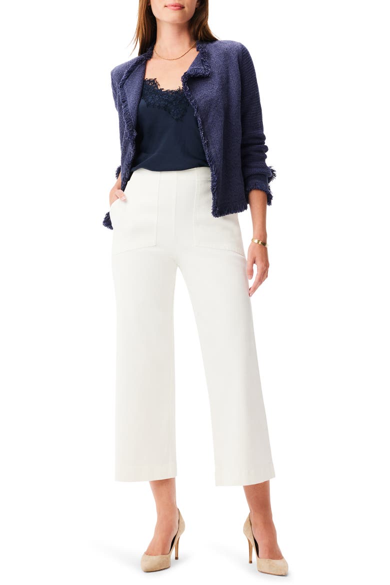 All Day High Waist Crop Wide Leg Jeans, Alternate, color, PAPER WHITE