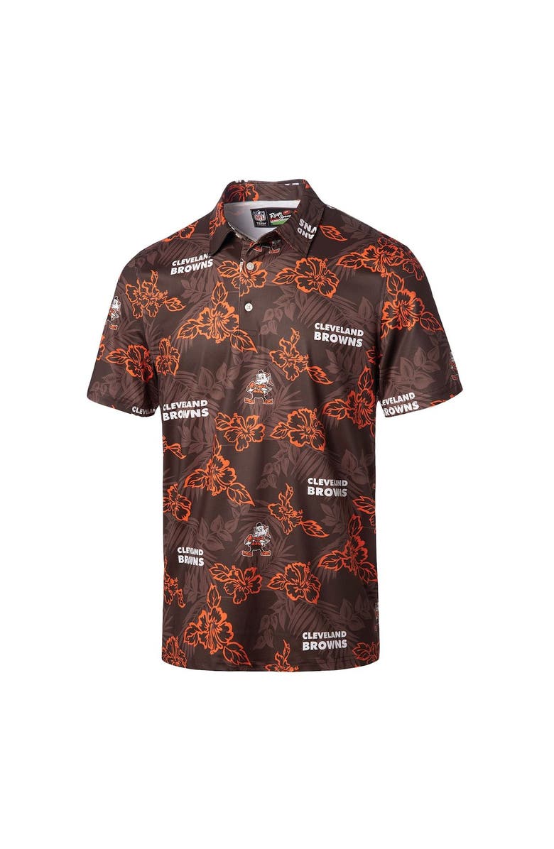 Reyn Spooner Men's Reyn Spooner Brown Cleveland Browns Throwback Pua Performance Polo, Alternate, color, Brown