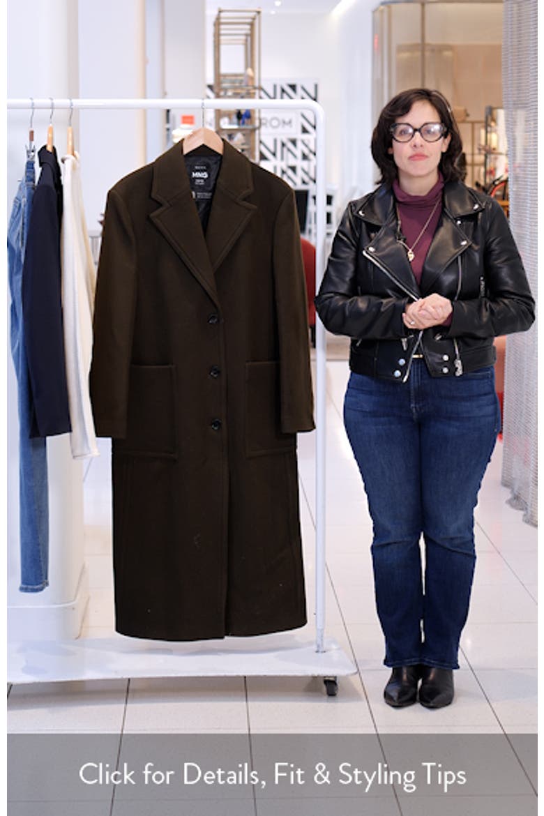 Pocketed Virgin Wool Blend Coat video