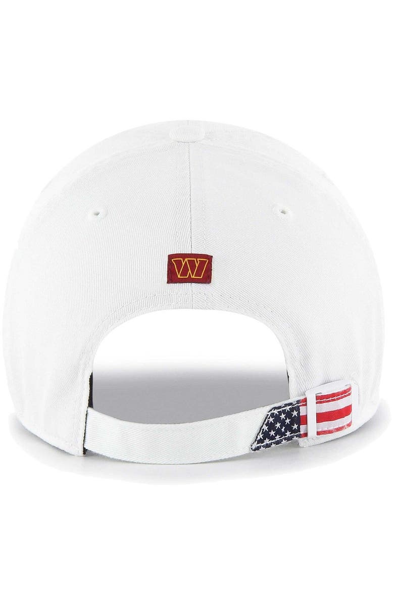 '47 Men's '47 White Washington Commanders Homeland Clean Up Adjustable Hat, Alternate, color, 