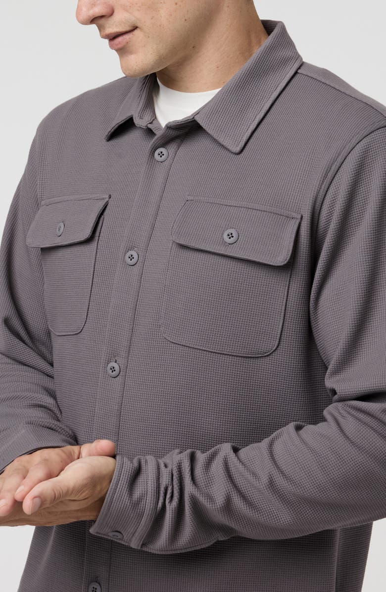Vuori Waffle Shirt Jacket, Alternate, color, 