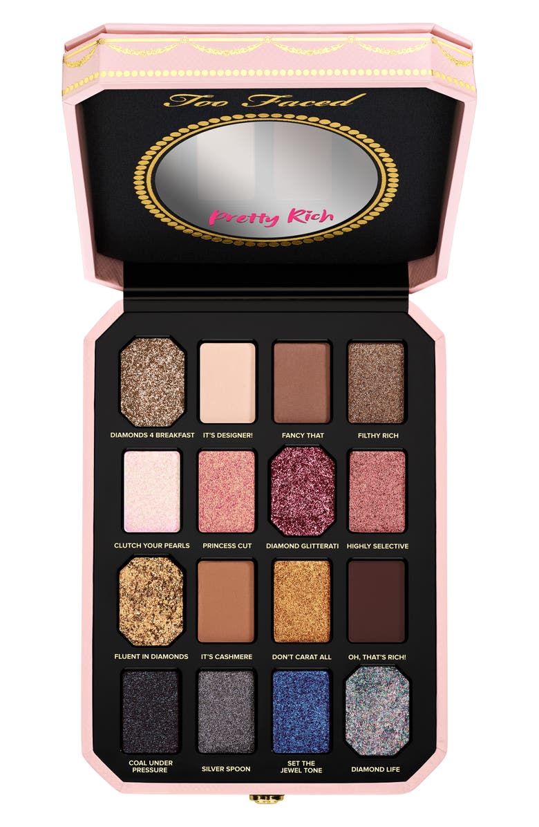 Too Faced Pretty Rich Diamond Light Eyeshadow Palette, Main, color,