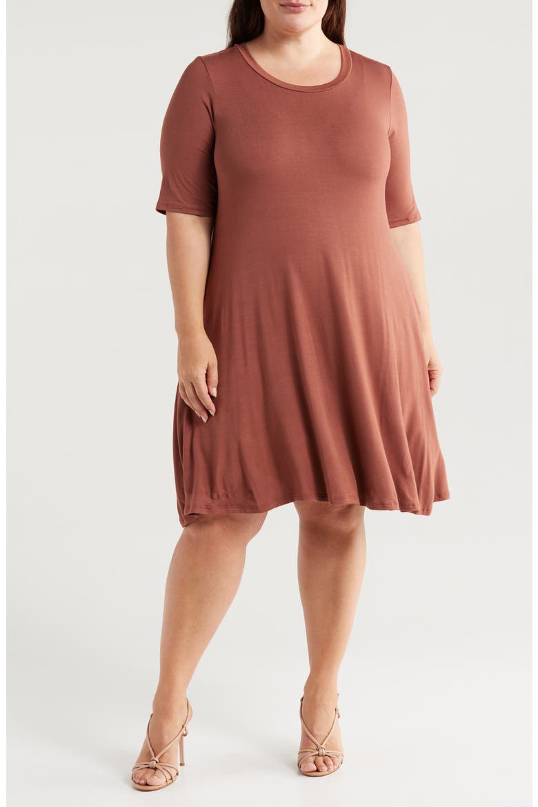 Pocket Dress, Main, color, CINNAMON