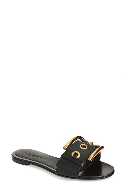 Buckle Slide Sandal (Women)