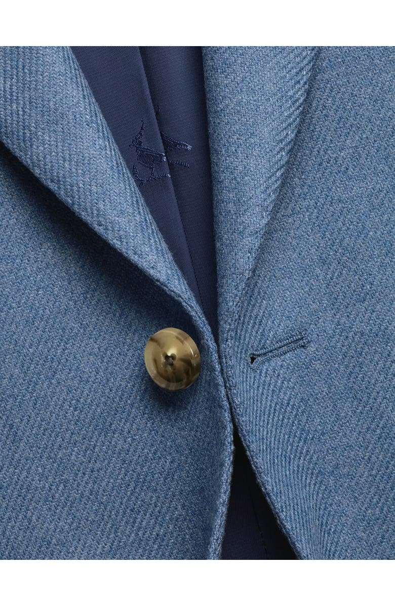Charles Tyrwhitt Wool Silk Jacket, Alternate, color, Denim Blue