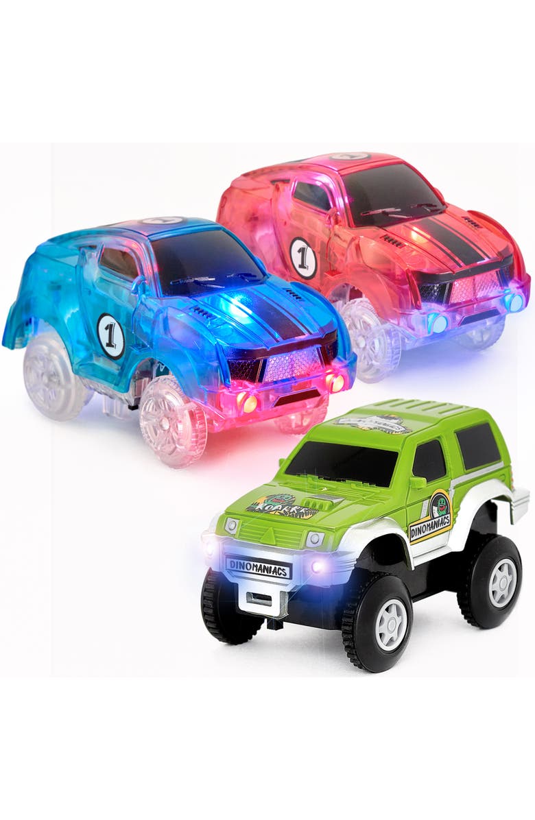 JitteryGit Race-Cars-3-Pcs-Set, Main, color, Green - Blue
