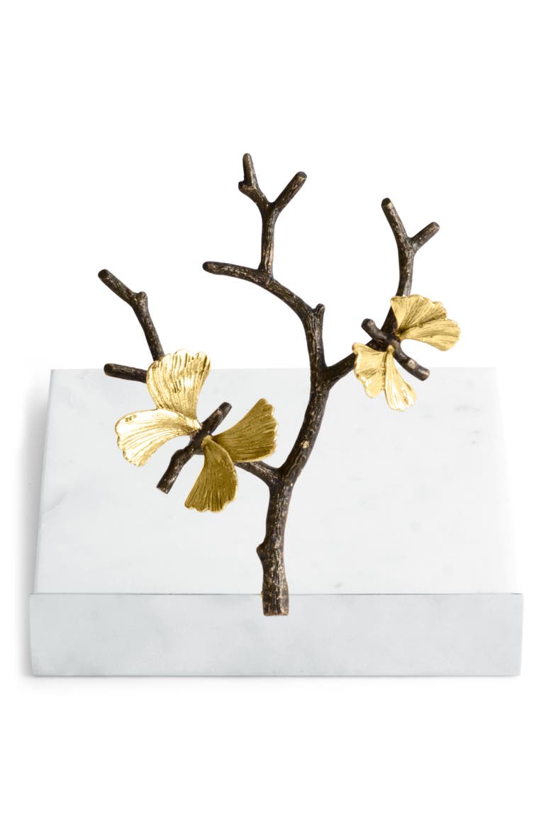 Butterfly Ginkgo Dinner Napkin Holder, Alternate, color, NO COLOR