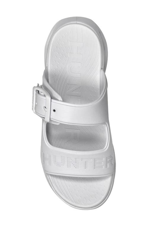 Hunter Greta Slide Sandal In White