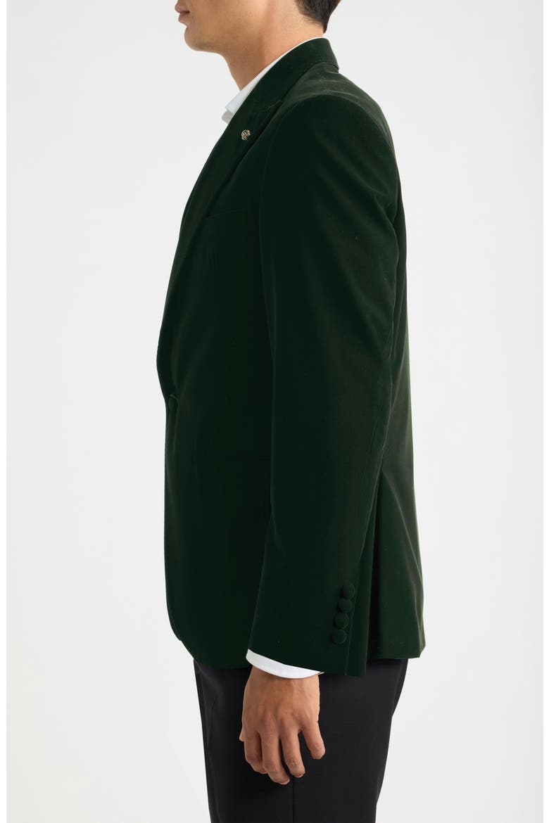 Erie Velvet Dinner Jacket, Alternate, color, DARK GREEN