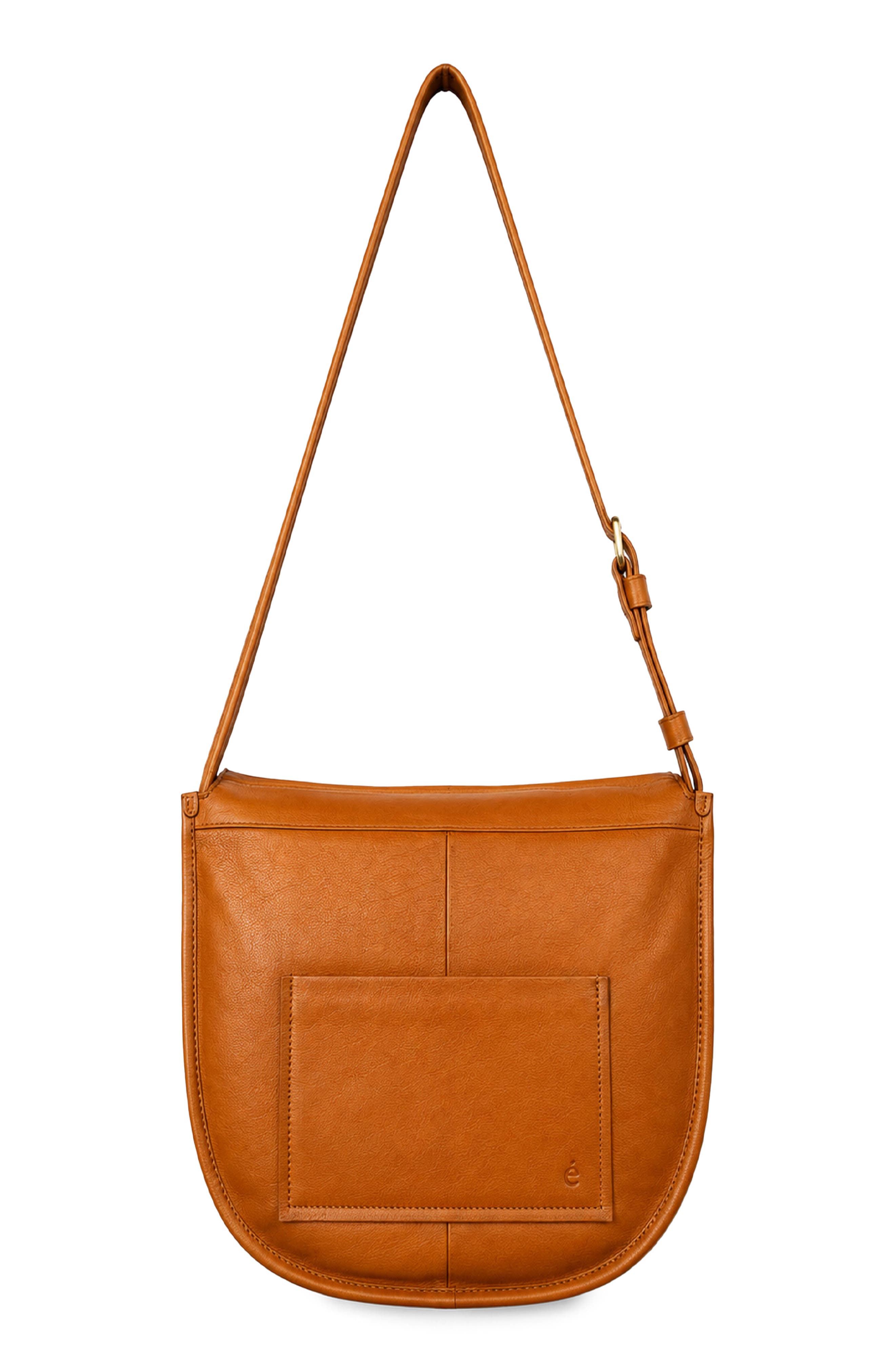 Sissy Leather Crossbody Bag, Alternate, color, CARAMEL