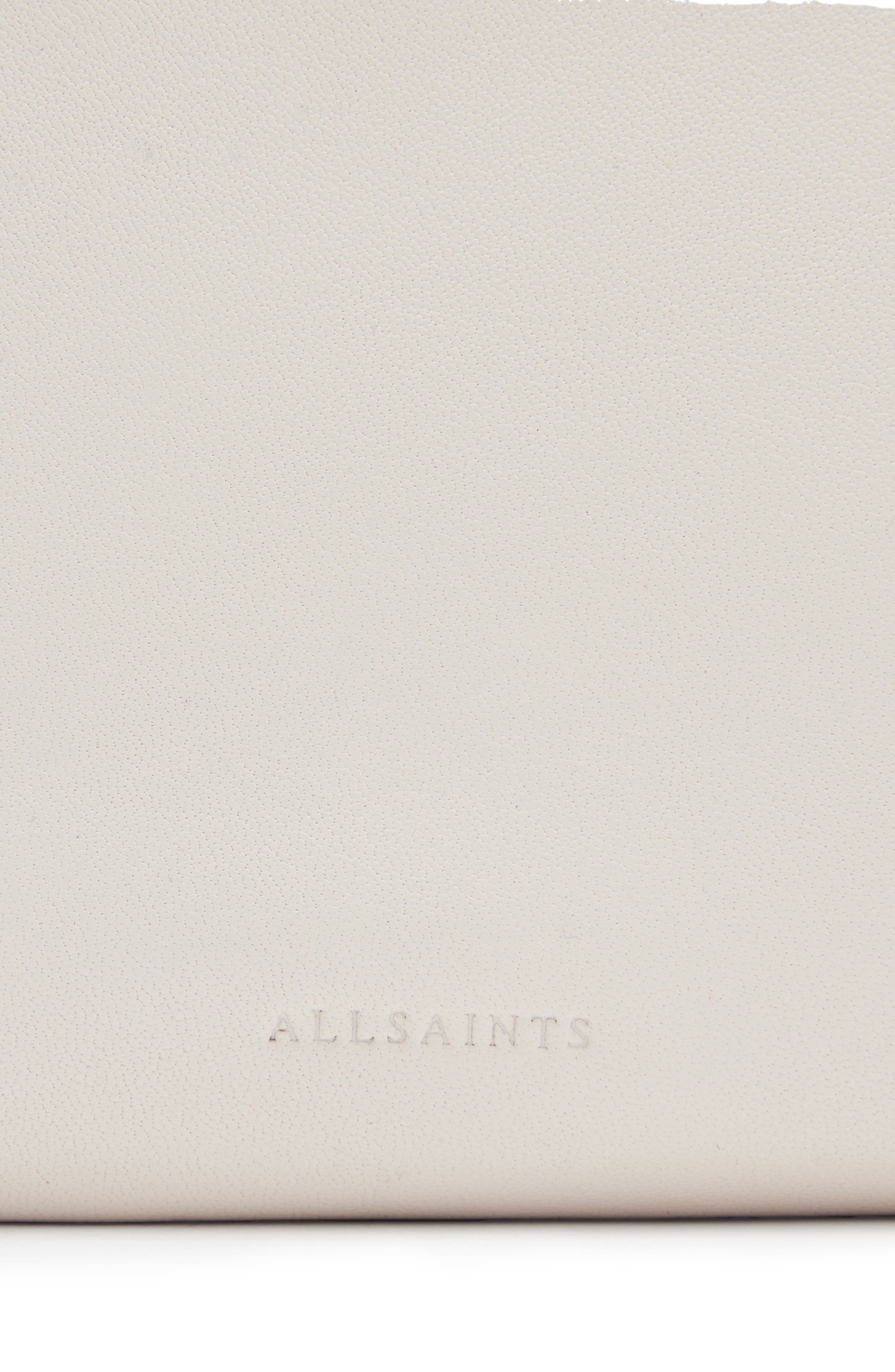 AllSaints Bettina Leather Clutch, Alternate, color, 