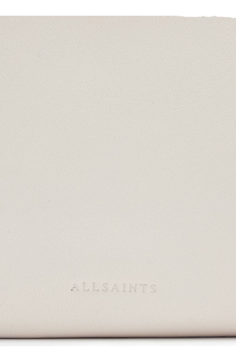 AllSaints Bettina Leather Clutch, Alternate, color,
