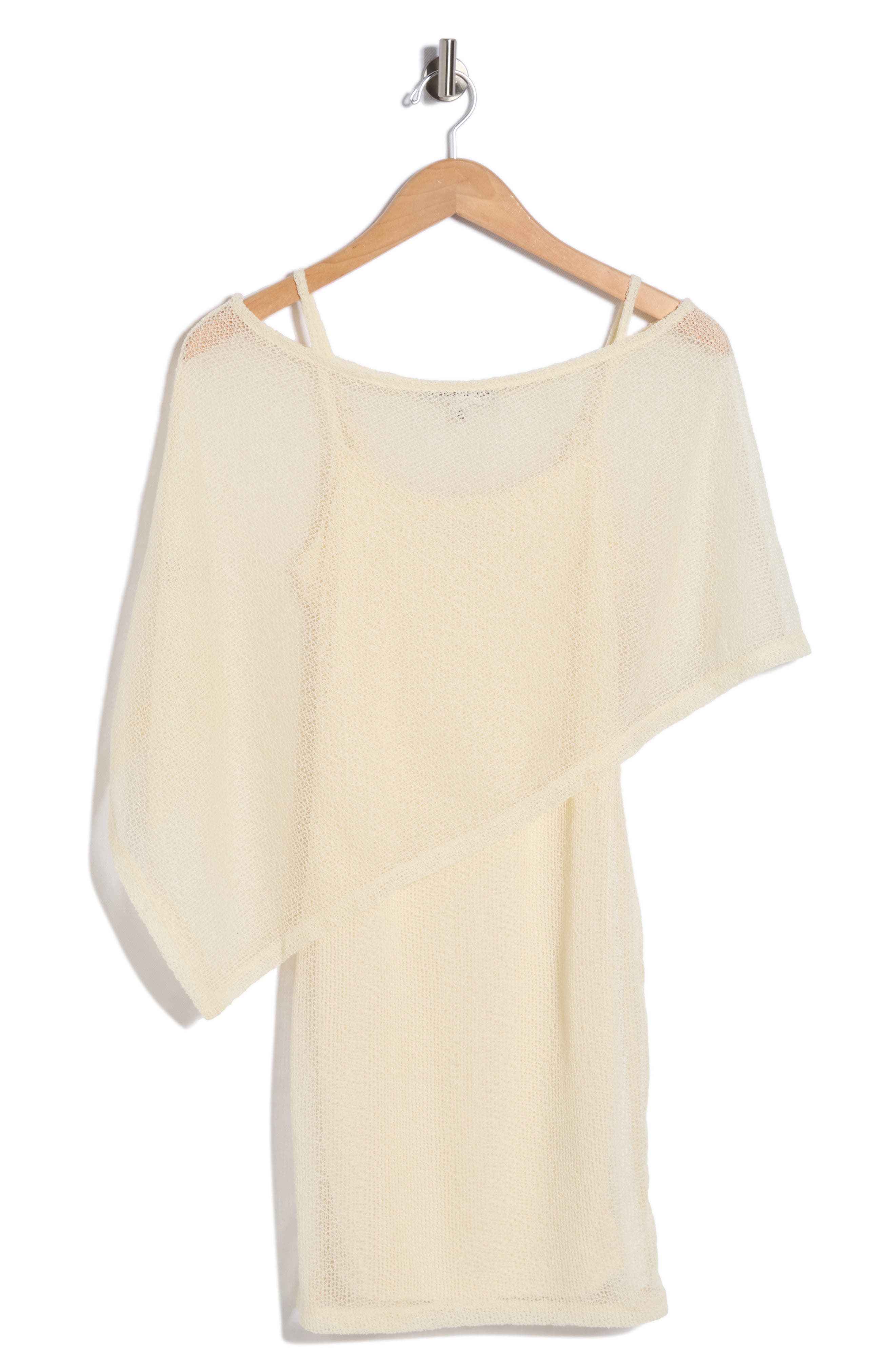 Madden Girl Two-Piece Poncho & Minidress Set