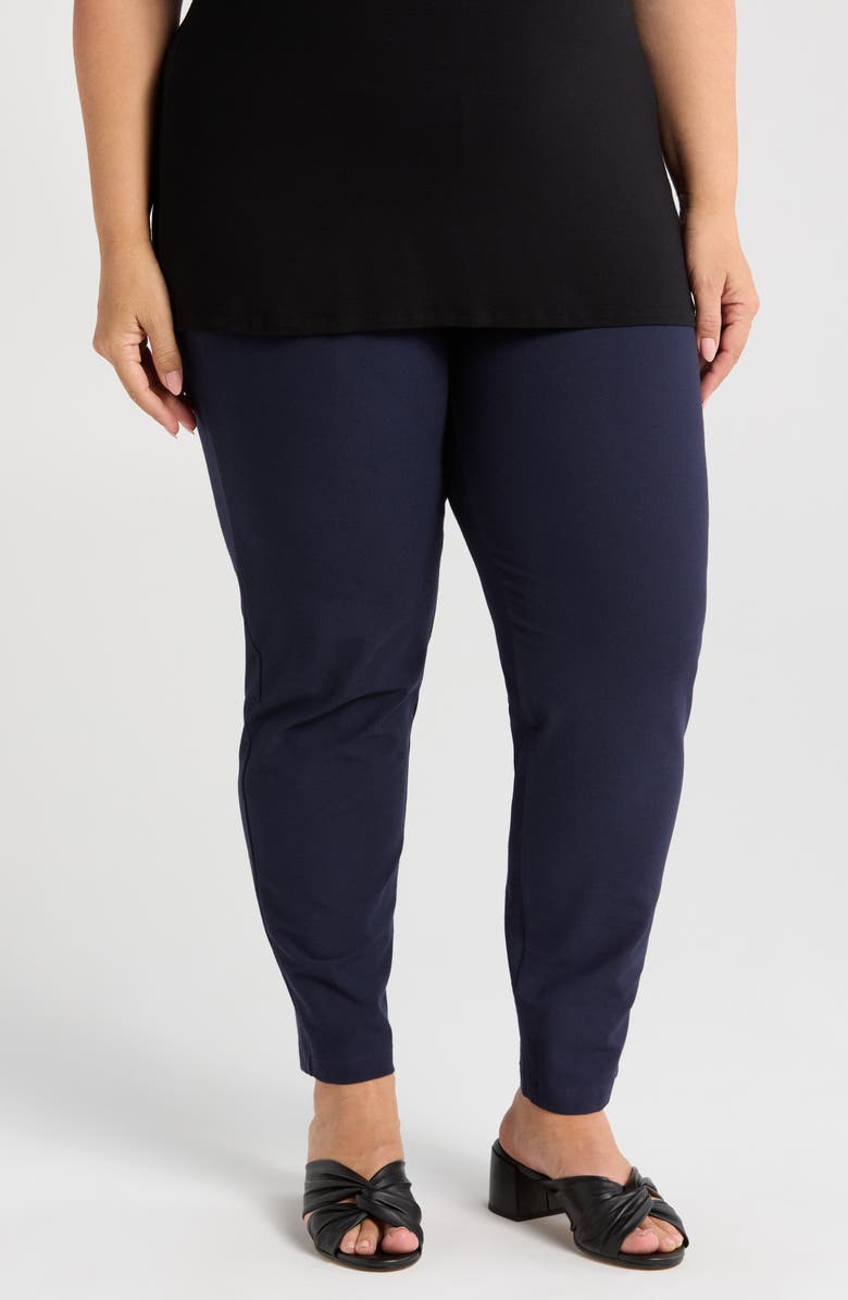 Eileen Fisher Slim Ankle Pants, Main, color, Ink