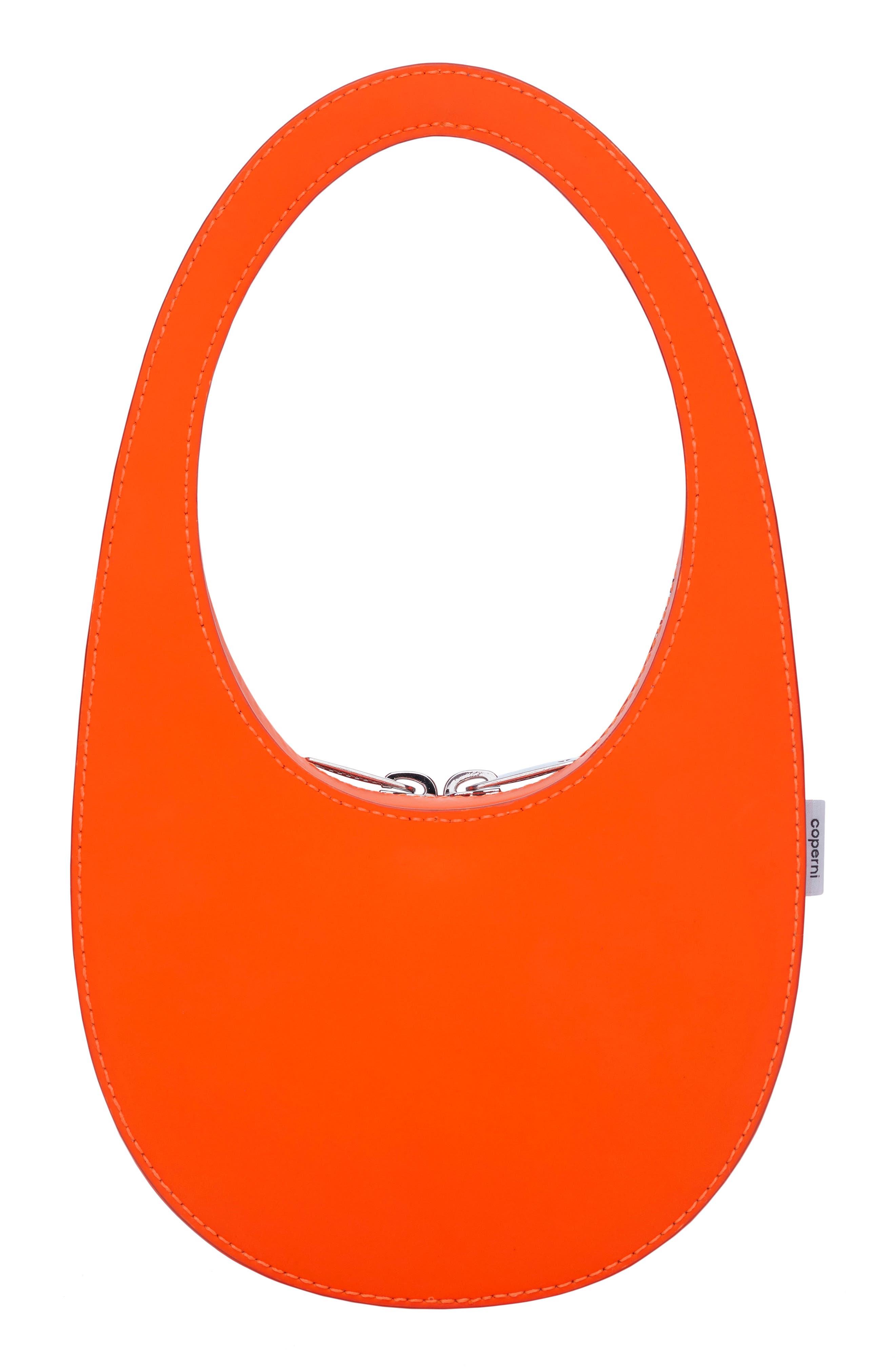 Mini Swipe Leather Top Handle Bag, Alternate, color, NEON ORANGE NEOR