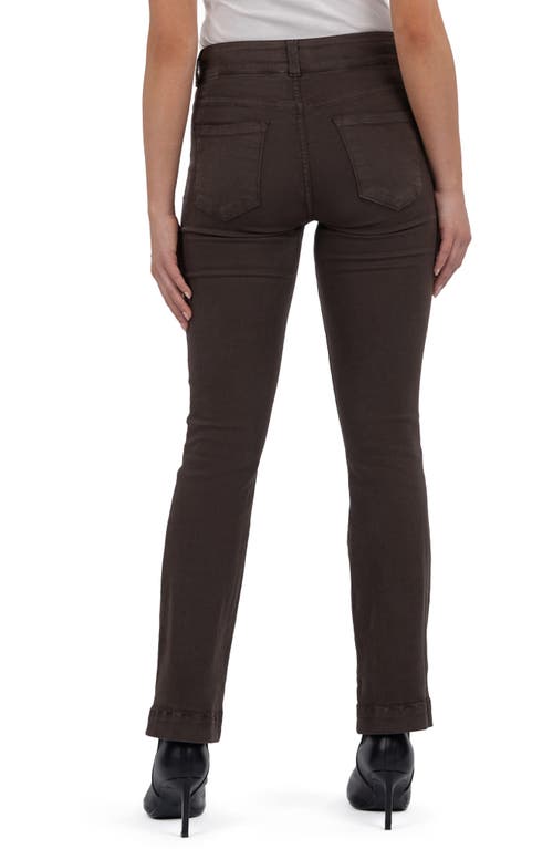 Kut From The Kloth Kelsey High Waist Kick Flare Jeans In Brown