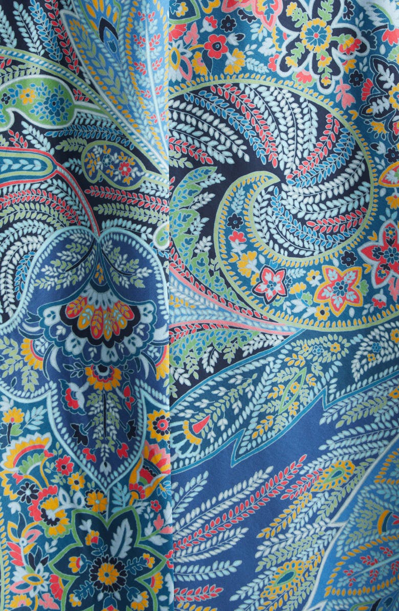 Etro Paisley Print Wrap Skirt, Alternate, color, Print On Blue Base