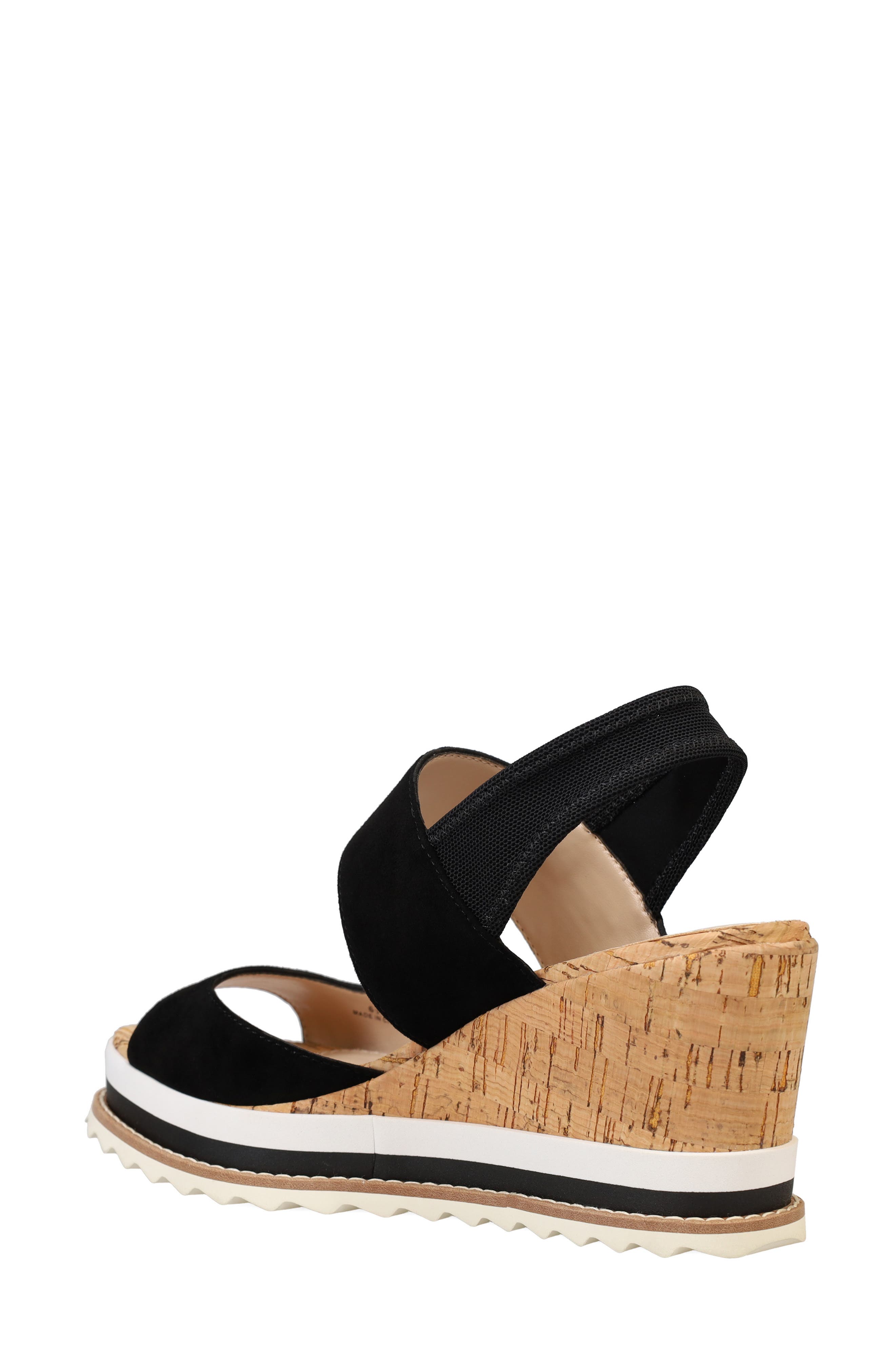 Pelle Moda Winta Platform Wedge Sandal, Alternate, color, Black