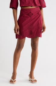 CIEBON Annie Scalloped Miniskirt