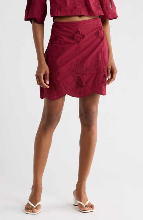 CIEBON Annie Scalloped Miniskirt