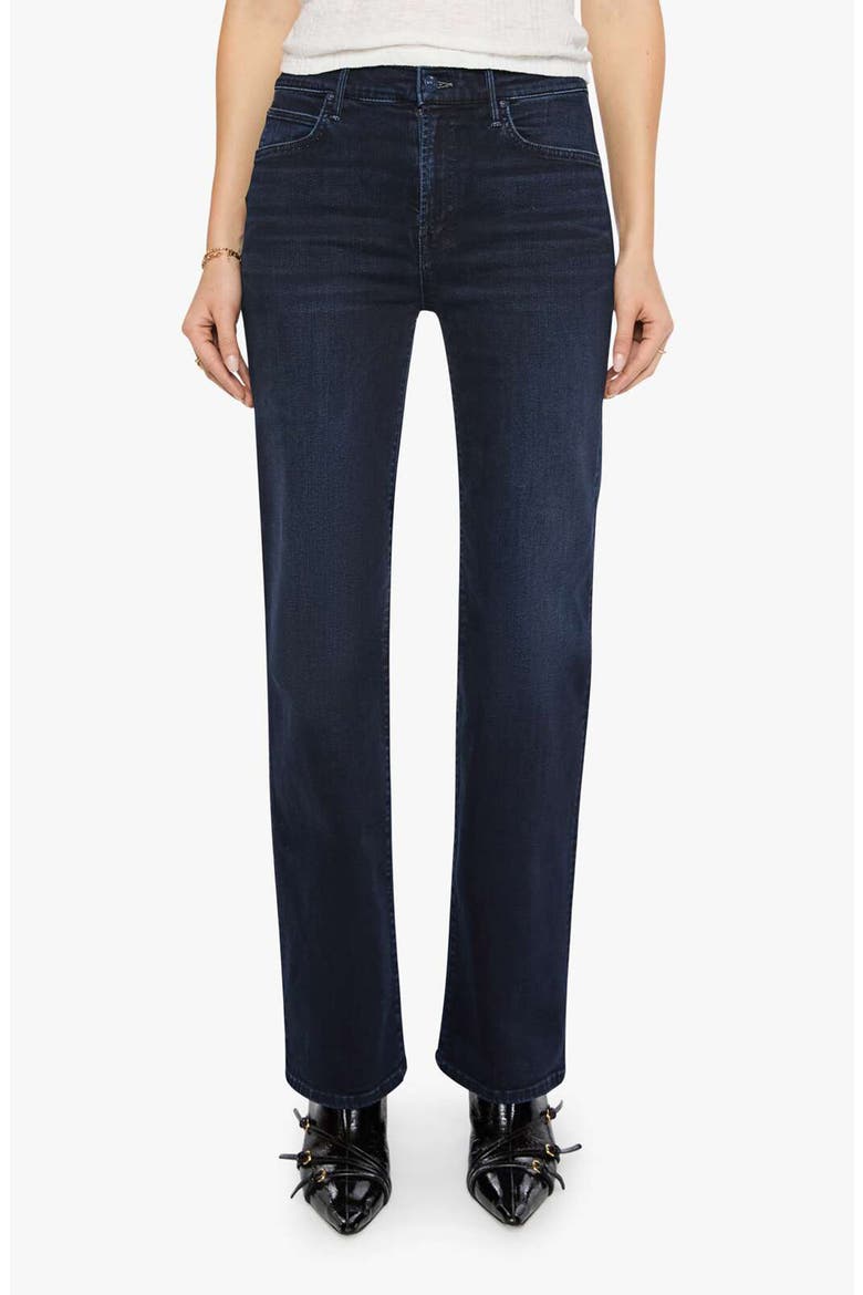 The Kick It High Waist Straight Leg Jeans, Main, color, CHIP ON MY SHOULDER