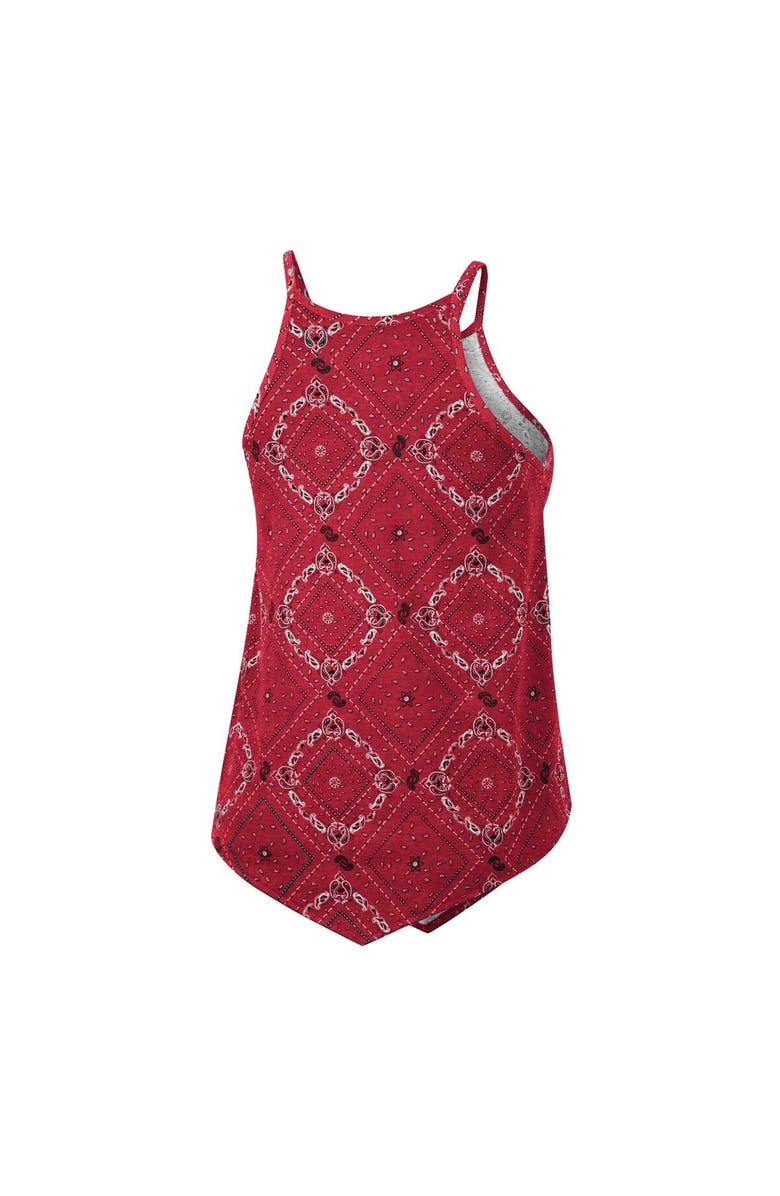 COLOSSEUM X WRANGLER Women's Colosseum x Wrangler Cardinal Arkansas Razorbacks Bandana Tank Top, Alternate, color, Cardinal