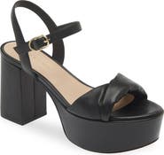 Stuart Weitzman Everly Block Heel Platform Sandal