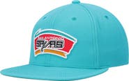 Mitchell & Ness Men's Mitchell & Ness Teal San Antonio Spurs Hardwood Classics Team Ground 2.0 Snapback Hat