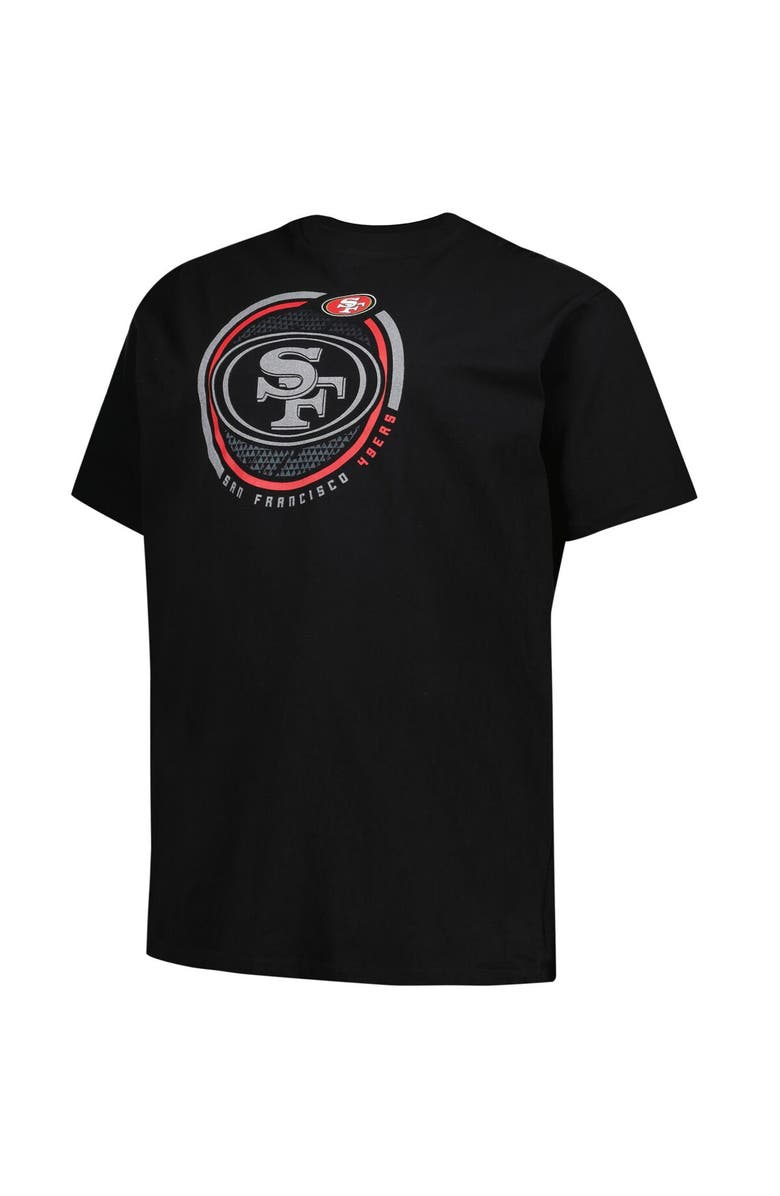 FANATICS Men's Fanatics Branded Black San Francisco 49ers Big & Tall Color Pop T-Shirt, Alternate, color, 