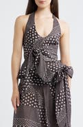 Damson Madder Leandra Tie Waist Halter Camisole