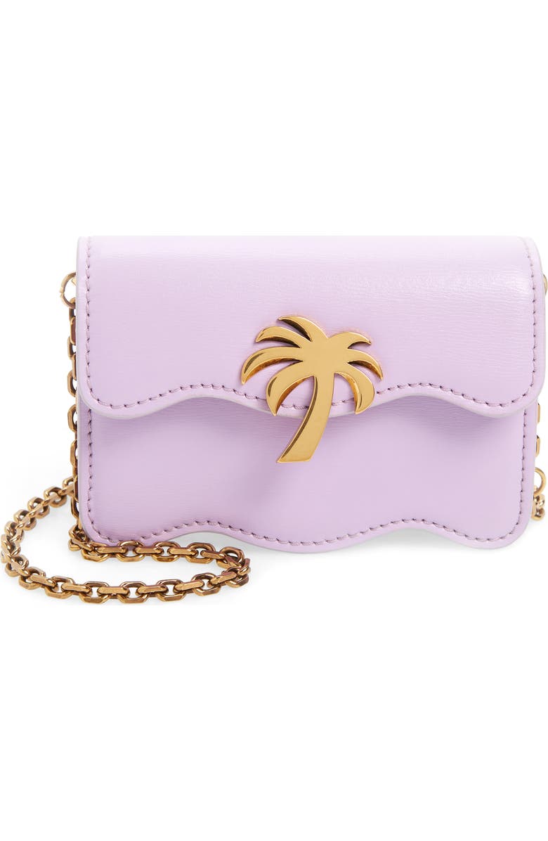 Palm Angels Palm Beach Leather Crossbody Bag, Main, color,