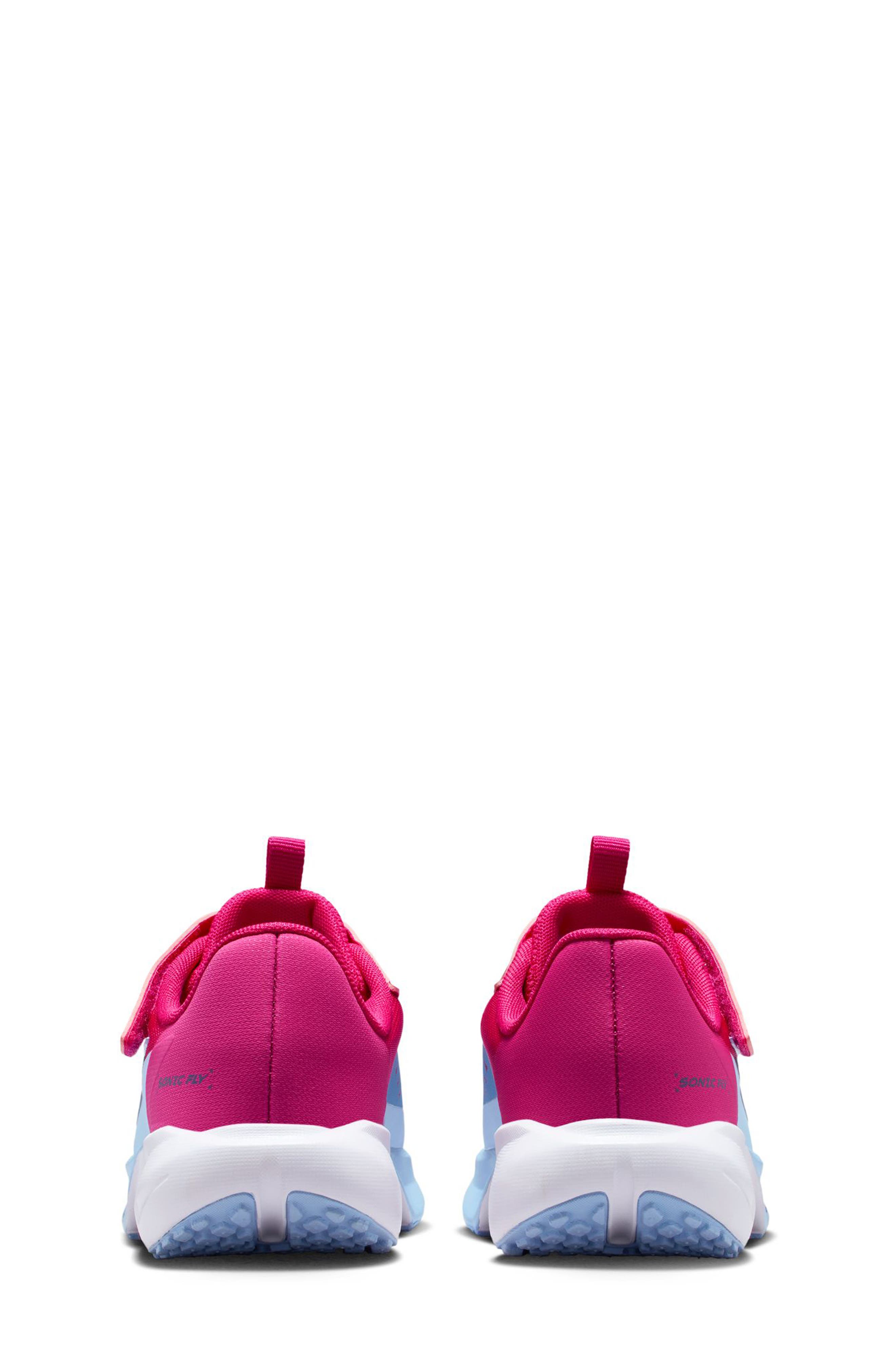 Nike Kids' Sonic Fly Running Shoe, Alternate, color, Pink/ Blue Void/ Blue