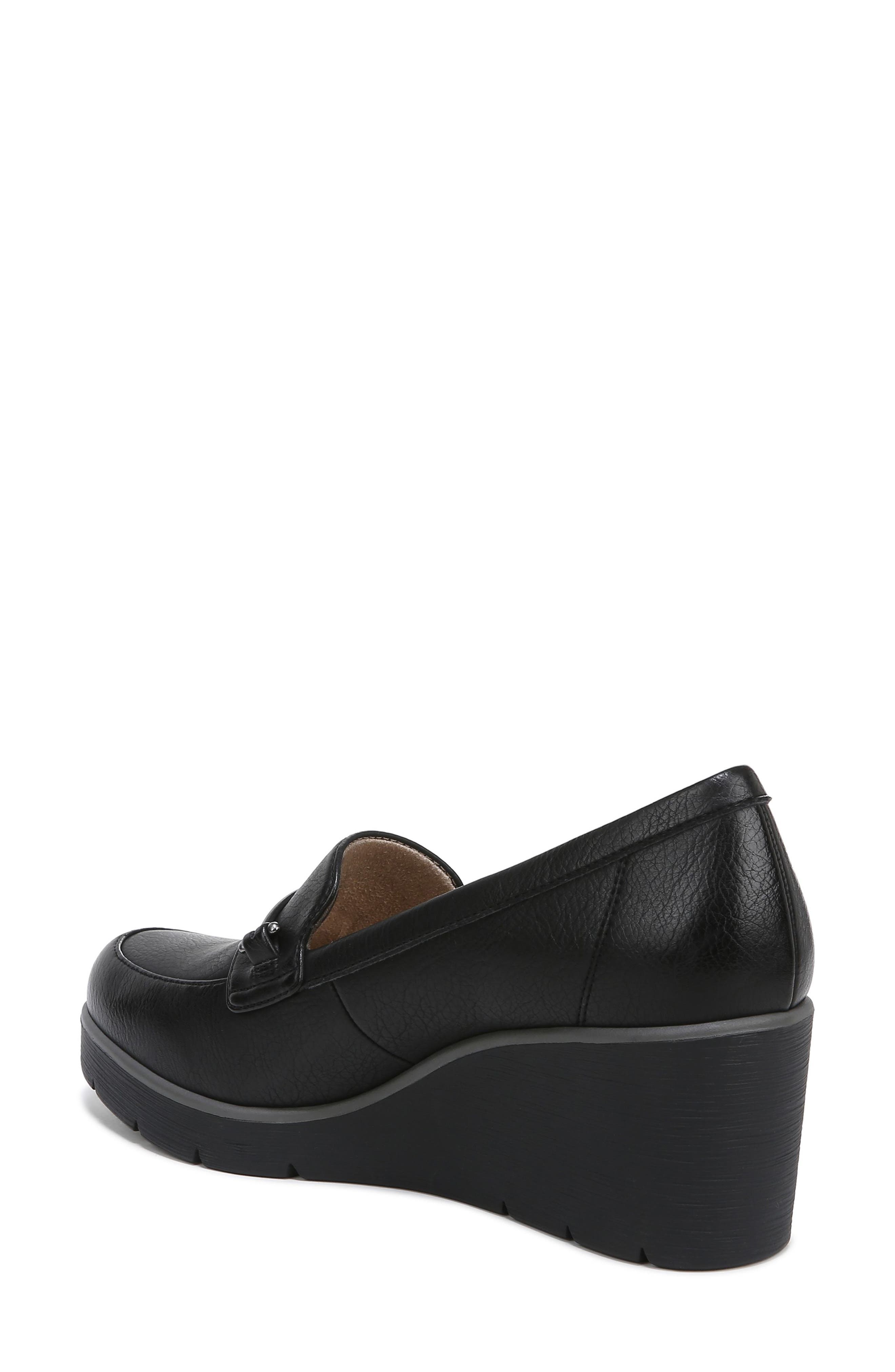 SOUL NATURALIZER Achieve Wedge Loafer, Alternate, color, Black Syn