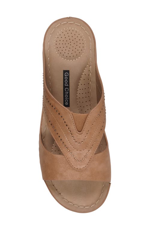 Gc Shoes Johanna Wedge Sandal In Gold/tan