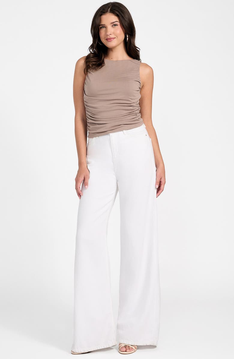 GUESS Ciena Ruched Tank, Alternate, color, G1k8-Open