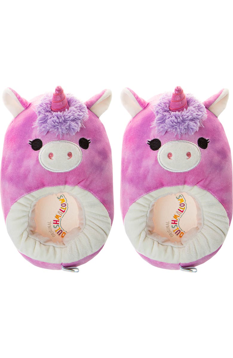 JOSMO x Squishmallows Lola The Unicorn Slipper, Main, color,