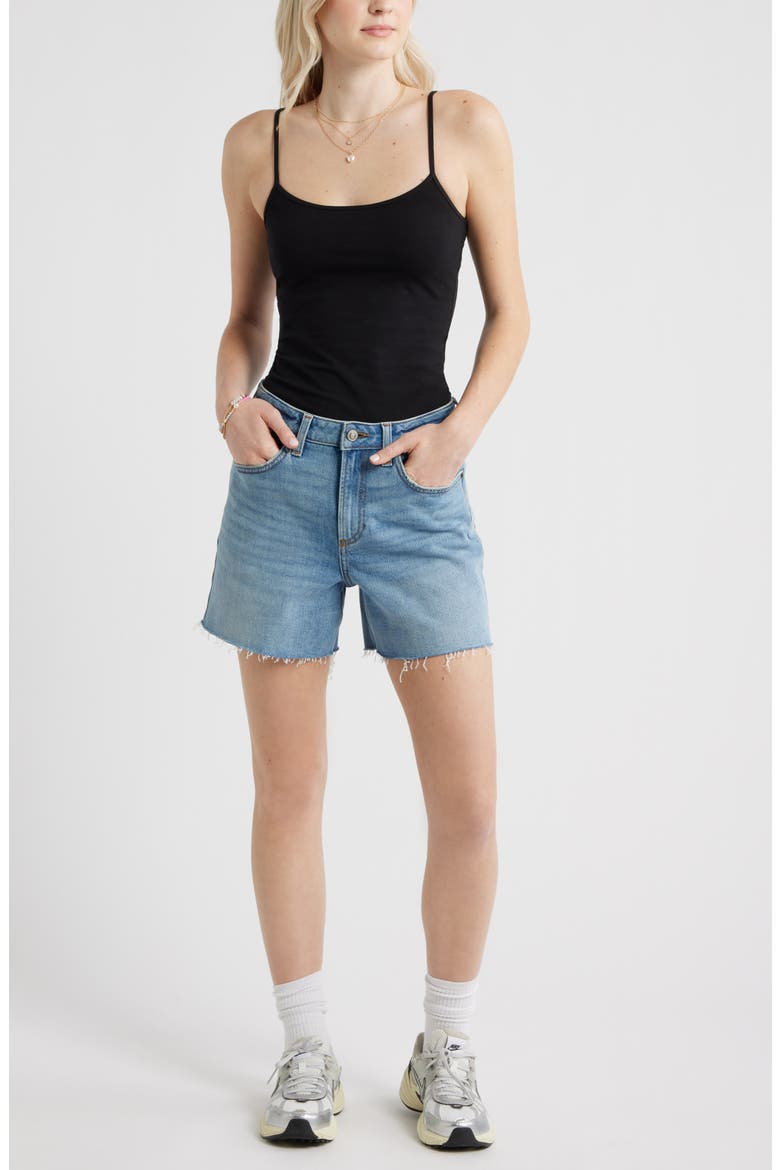 Core Stretch Cotton Camisole, Alternate, color, BLACK