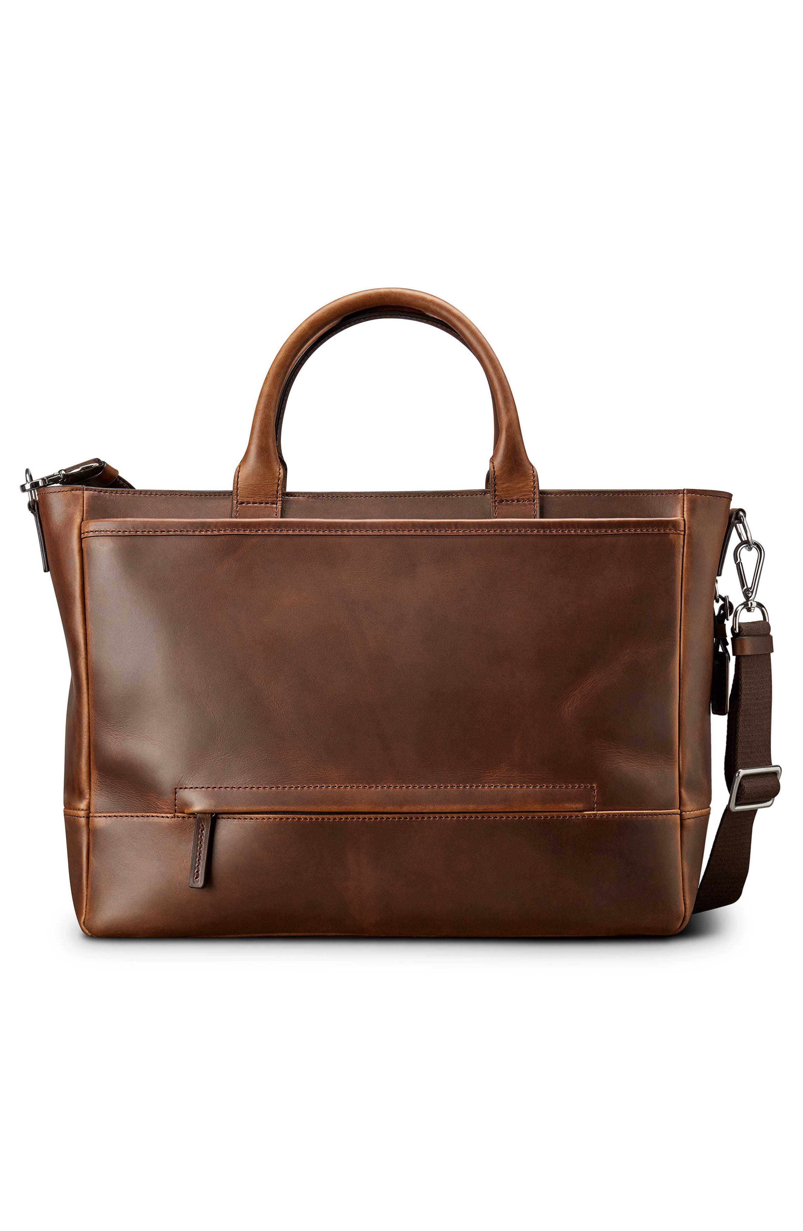 Shinola Navigator Leather Briefcase, Alternate, color, 