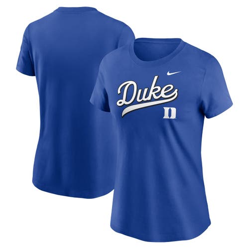 Nike Royal Duke Blue Devils Local Script T-shirt