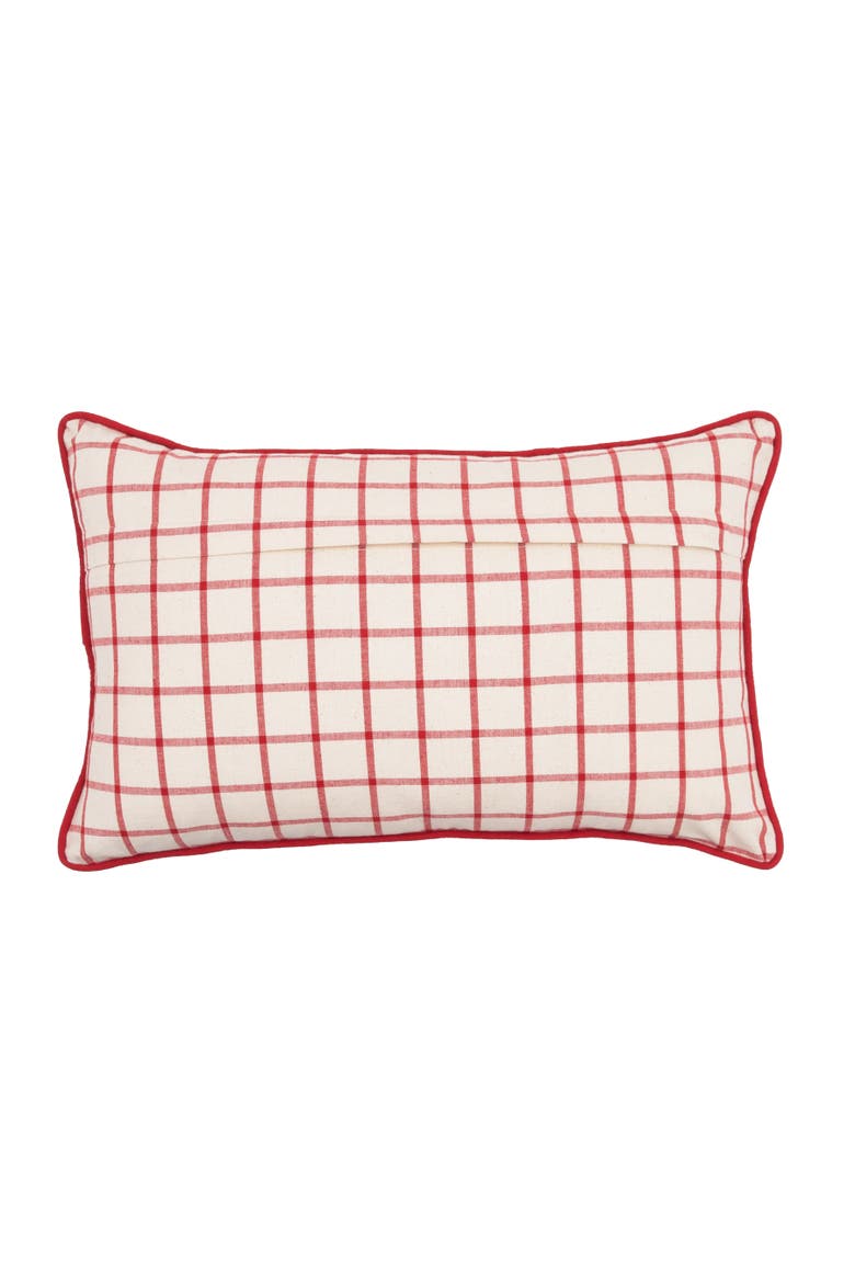 Vintage Puppy with Lightbulbs Reversible Lumbar Throw Pillow 14" x 22", Alternate, color, White