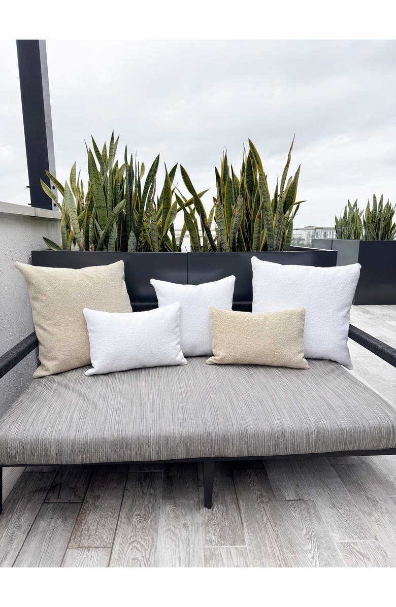 Anaya Boucle Indoor Outdoor Pillow, Alternate, color, 