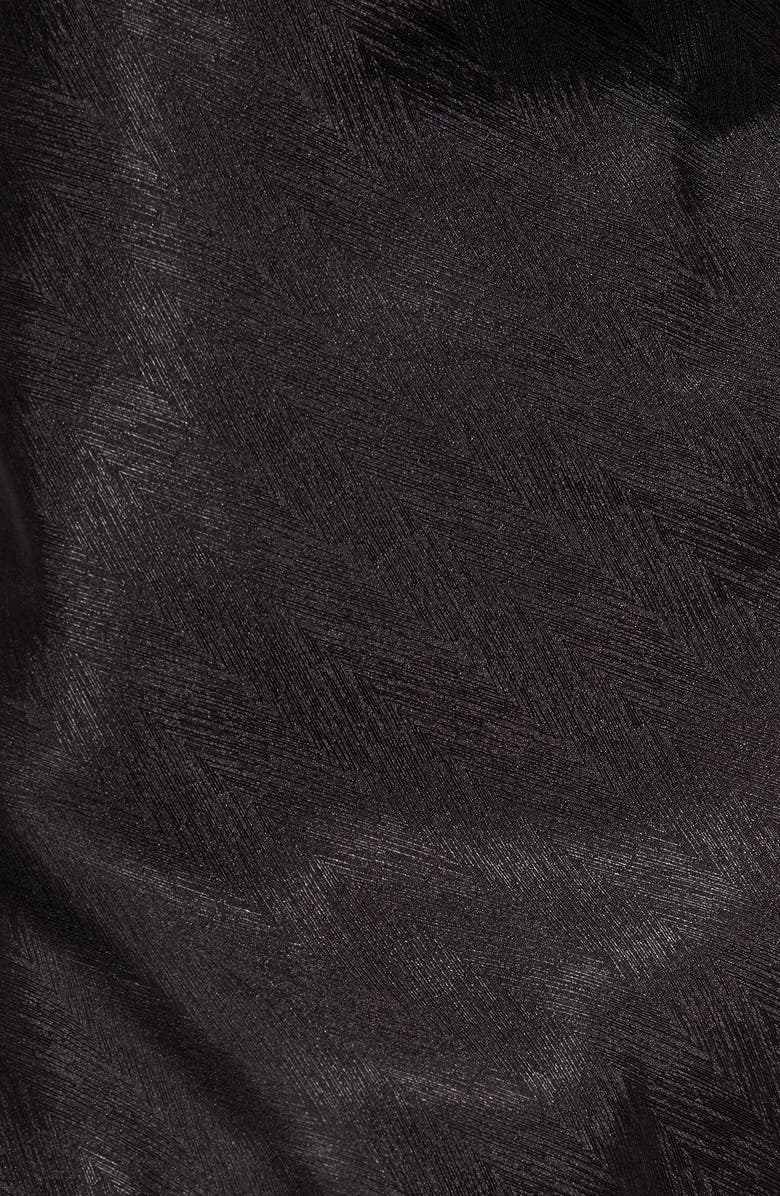 WAYF Giselle Cowl Neck Jacquard Satin Bodysuit, Alternate, color,