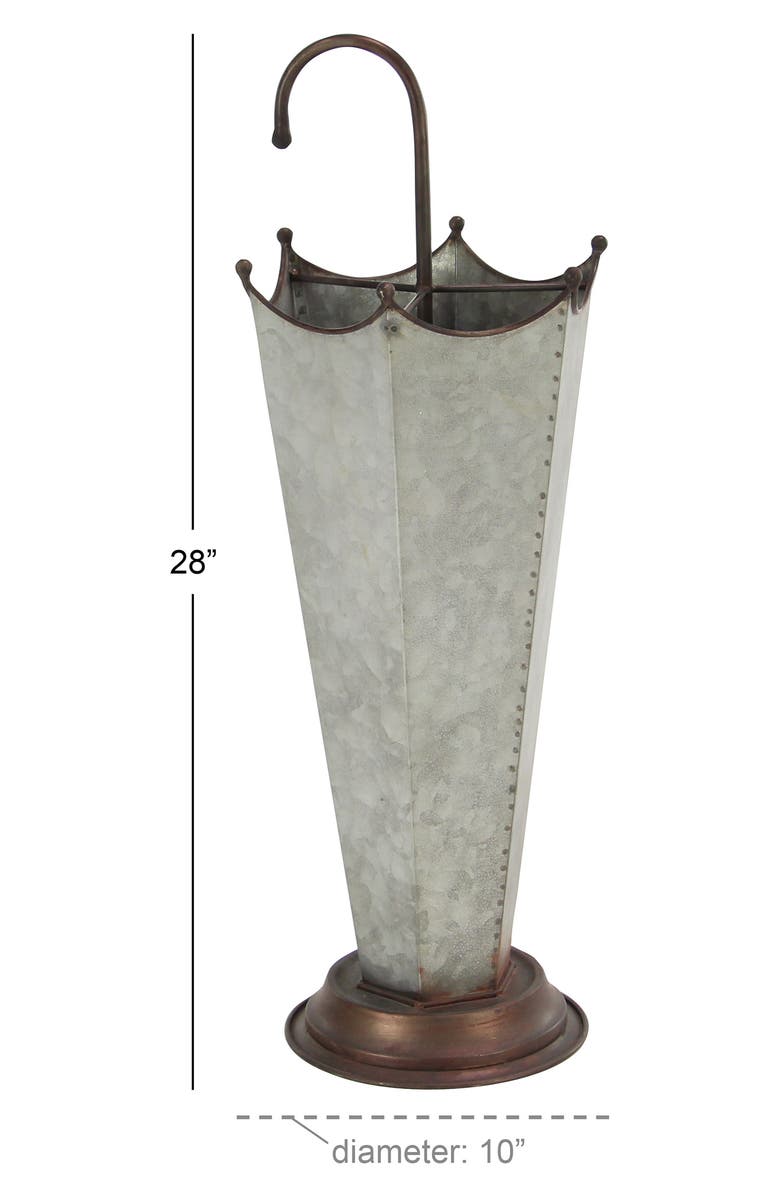 SONOMA SAGE HOME Gray Metal Farmhouse Storage Basket with Metal Handle, Alternate, color, 